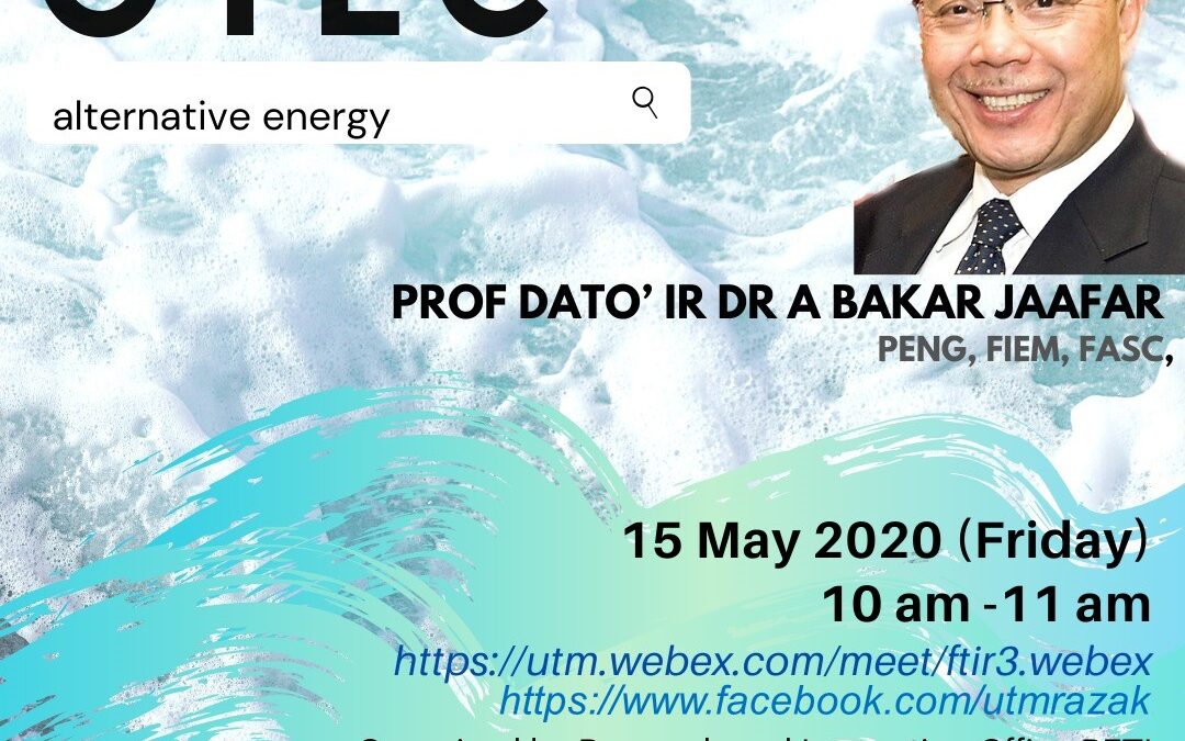 FTIR RESEARCH LECTURE SERIES #5: PROF DATO’ IR DR A BAKAR JAAFAR