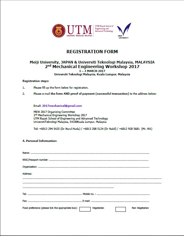 REGISTRATION FORM MEW 2017_Cash