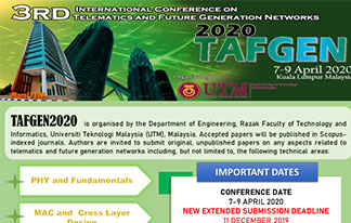 3rd International Conference on Telematics and Future Generation Networks